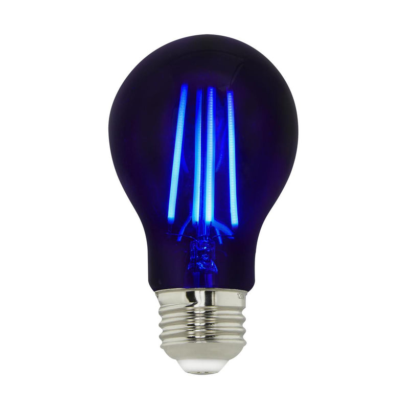 Satco 6.5 Watt Black Light 120V LED A19 Light Bulb   