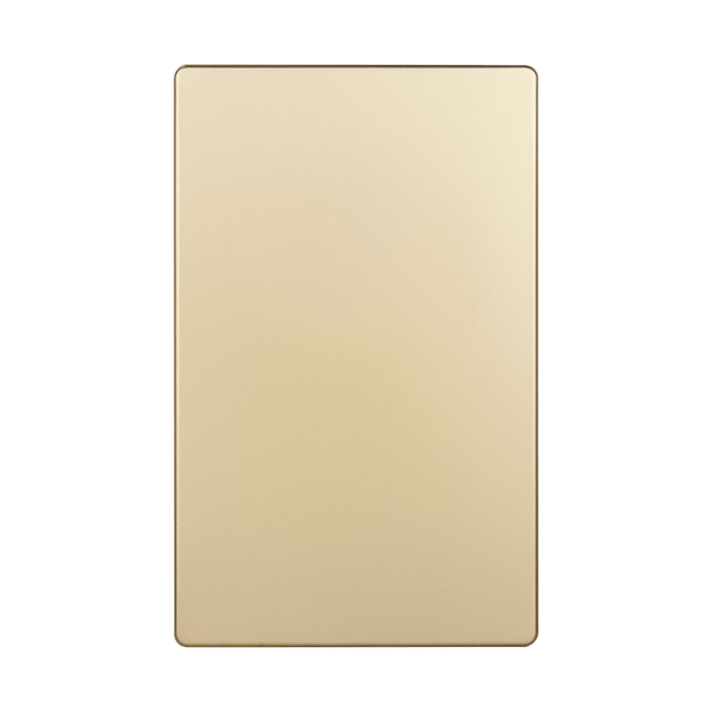 Enerlites Screwless Blank One Gang Wall Plate Gold  