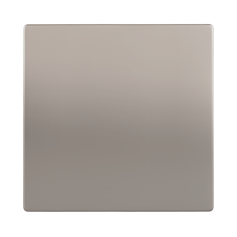 Enerlites Screwless Blank Two Gang Wall Plate Nickel  