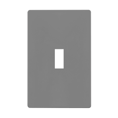 Enerlites Screwless Toggle One Gang Wall Plate Gray  