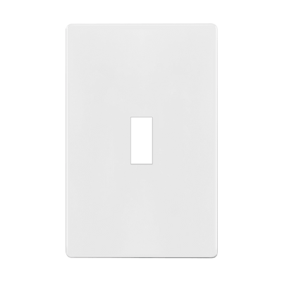 Enerlites Screwless Toggle One Gang Wall Plate White  