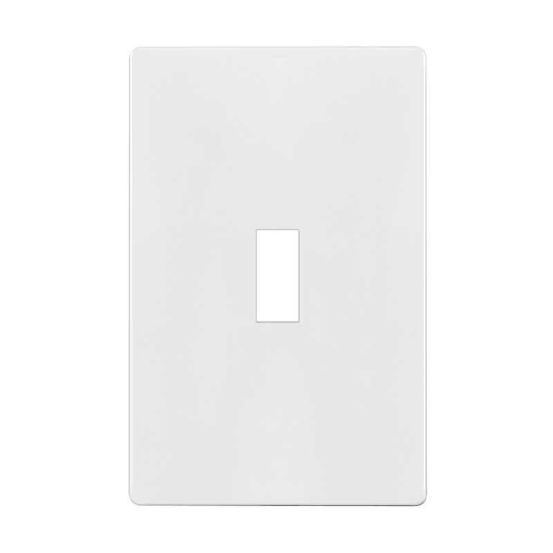 Enerlites Screwless Toggle One Gang Wall Plate White  