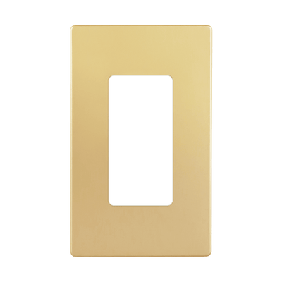 Enerlites Screwless Decorator GFCI One Gang Wall Plate Gold  