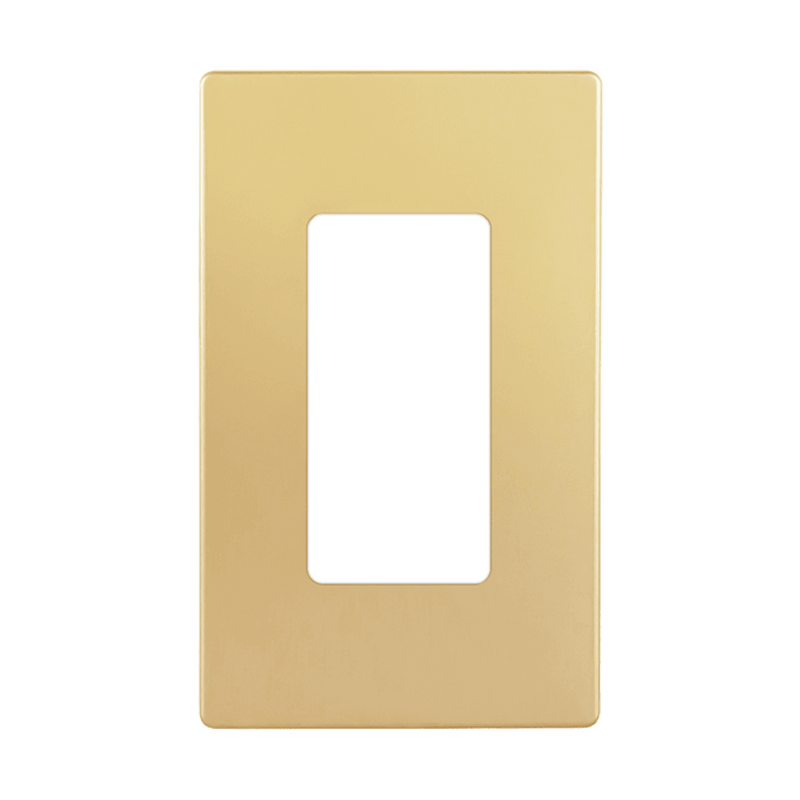 Enerlites Screwless Decorator GFCI One Gang Wall Plate Gold  