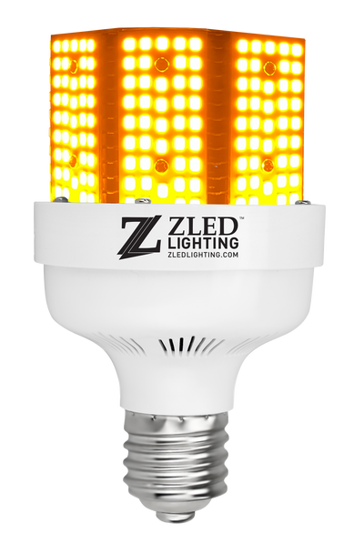 ZLED Lighting 40/50/65/85 Watt Mini 100-277V LED EX39 Amber Corn Cob Lamp Amber  