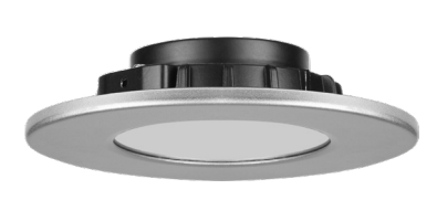 EiKO 4 Inch Round Trim For Color Selectable Recessed Downlights - Trim ONLY Silver  