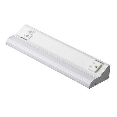 American Lighting 12 Inch 7.5 Watt Under Cabinet LED Light With Receptacle 2700/3000/3500/4000/5000K Selectable White 