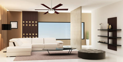 Westinghouse Lighting Alloy II 52 Inch Reversible Six Blade Indoor Ceiling Fan Brushed Nickel Finish With LED Light Kit