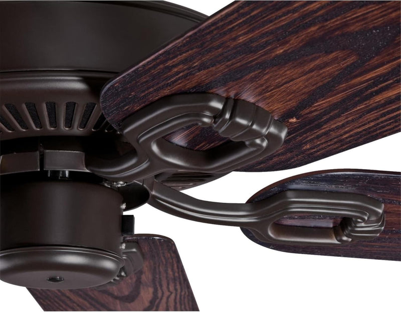 Deacon 52 Inch Five Blade Indoor/Outdoor Ceiling Fan Oil Rubbed Bronze Finish