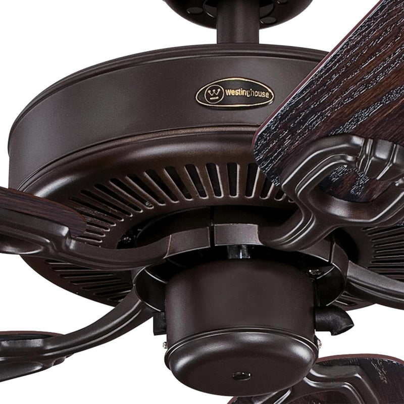 Deacon 52 Inch Five Blade Indoor/Outdoor Ceiling Fan Oil Rubbed Bronze Finish