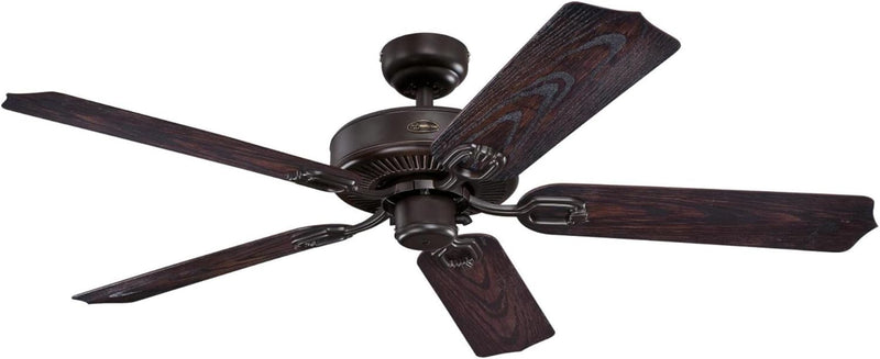 Deacon 52 Inch Five Blade Indoor/Outdoor Ceiling Fan Oil Rubbed Bronze Finish