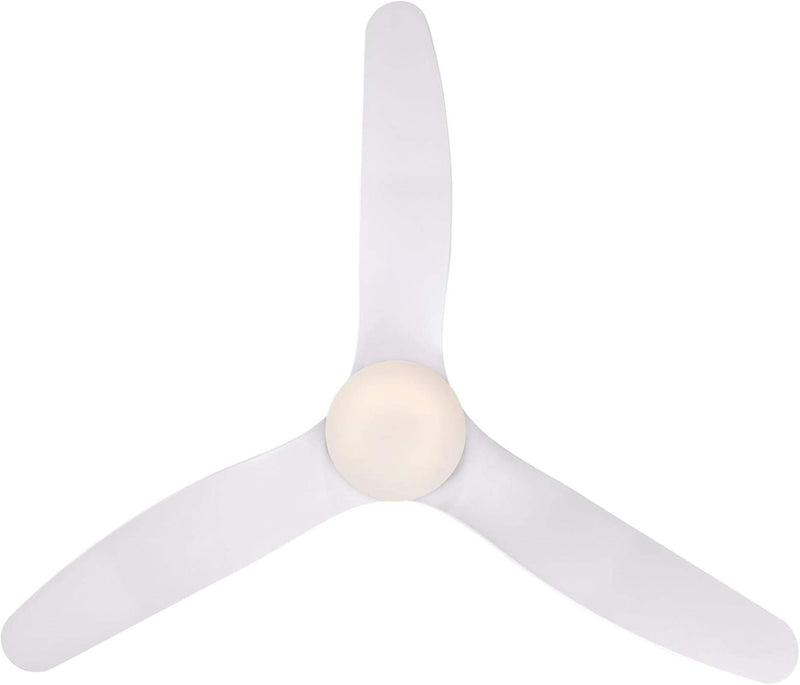 Westinghouse Lighting Carla 46 Inch Three Blade Indoor Ceiling Fan White Finish With Dimmable LED Light Fixture Remote Control Included