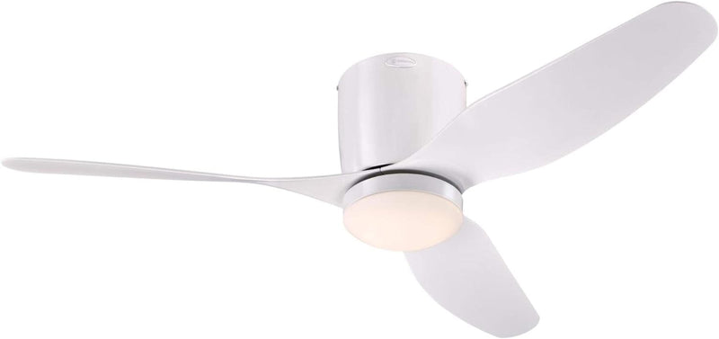 Westinghouse Lighting Carla 46 Inch Three Blade Indoor Ceiling Fan White Finish With Dimmable LED Light Fixture Remote Control Included