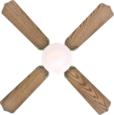 Casanova Supreme 42 Inch Four Blade Indoor Ceiling Fan With LED Light Fixture