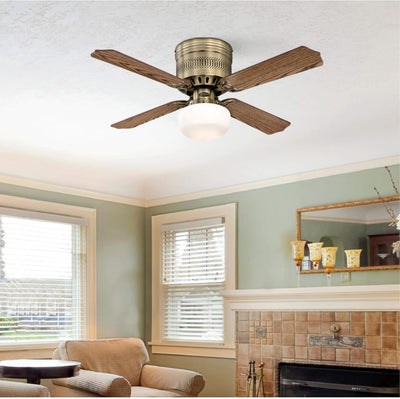 Casanova Supreme 42 Inch Four Blade Indoor Ceiling Fan With LED Light Fixture