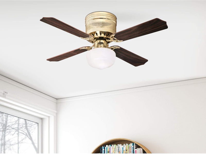 Casanova Supreme 42 Inch Four Blade Indoor Ceiling Fan With LED Light Fixture