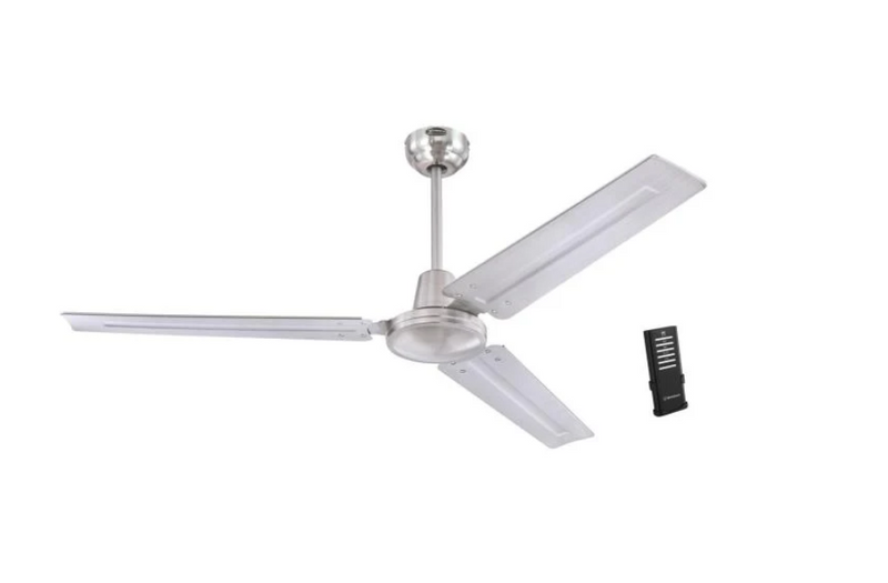 Westinghouse Lighting Jax Industrial Style 56 Inch Three Blade Indoor Ceiling Fan Remote Control Included 3 Blades Brushed Nickel