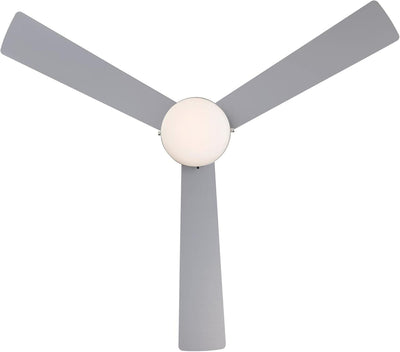 Westinghouse Lighting Brinley 52 Inch Three Blade Indoor Ceiling Fan Brushed Nickel Finish With Dimmable LED Light Fixture