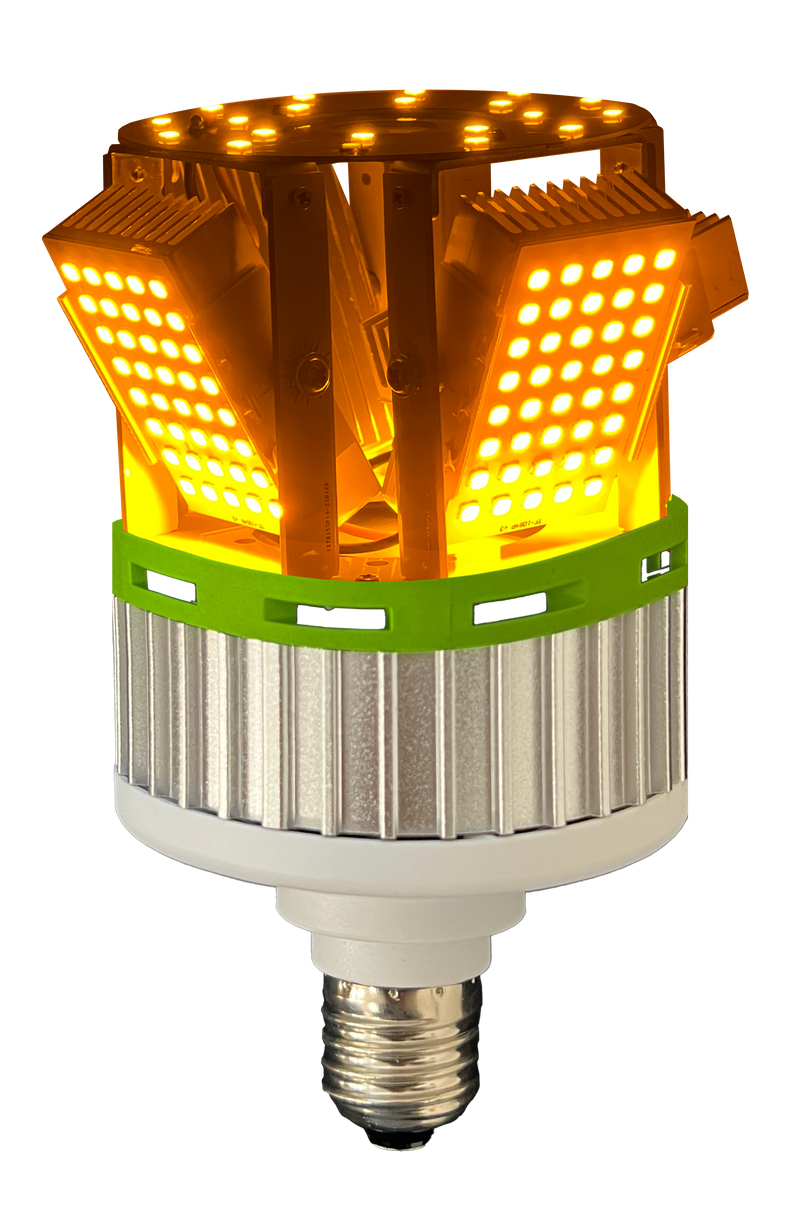 ZLED Lighting 15 Watt Amber LED 100-277V Directional Corn Cob Lamp Amber  