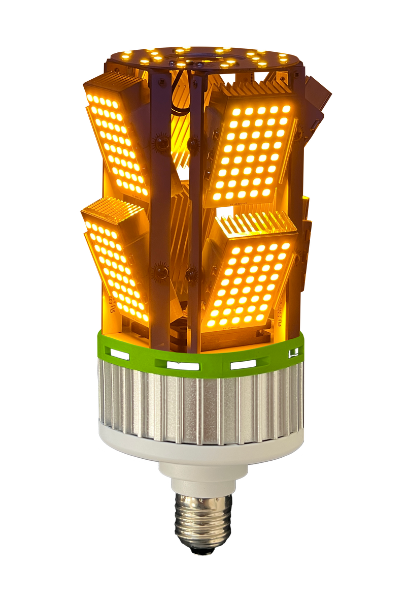 ZLED Lighting 40 Watt Amber LED 100-277V Directional Corn Cob Lamp Amber  