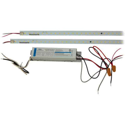 TCP 3 Foot 2 Strip 18/25/30 Watt LED Magnetic Retrofit Kit 3500/4100/5000K Selectable  